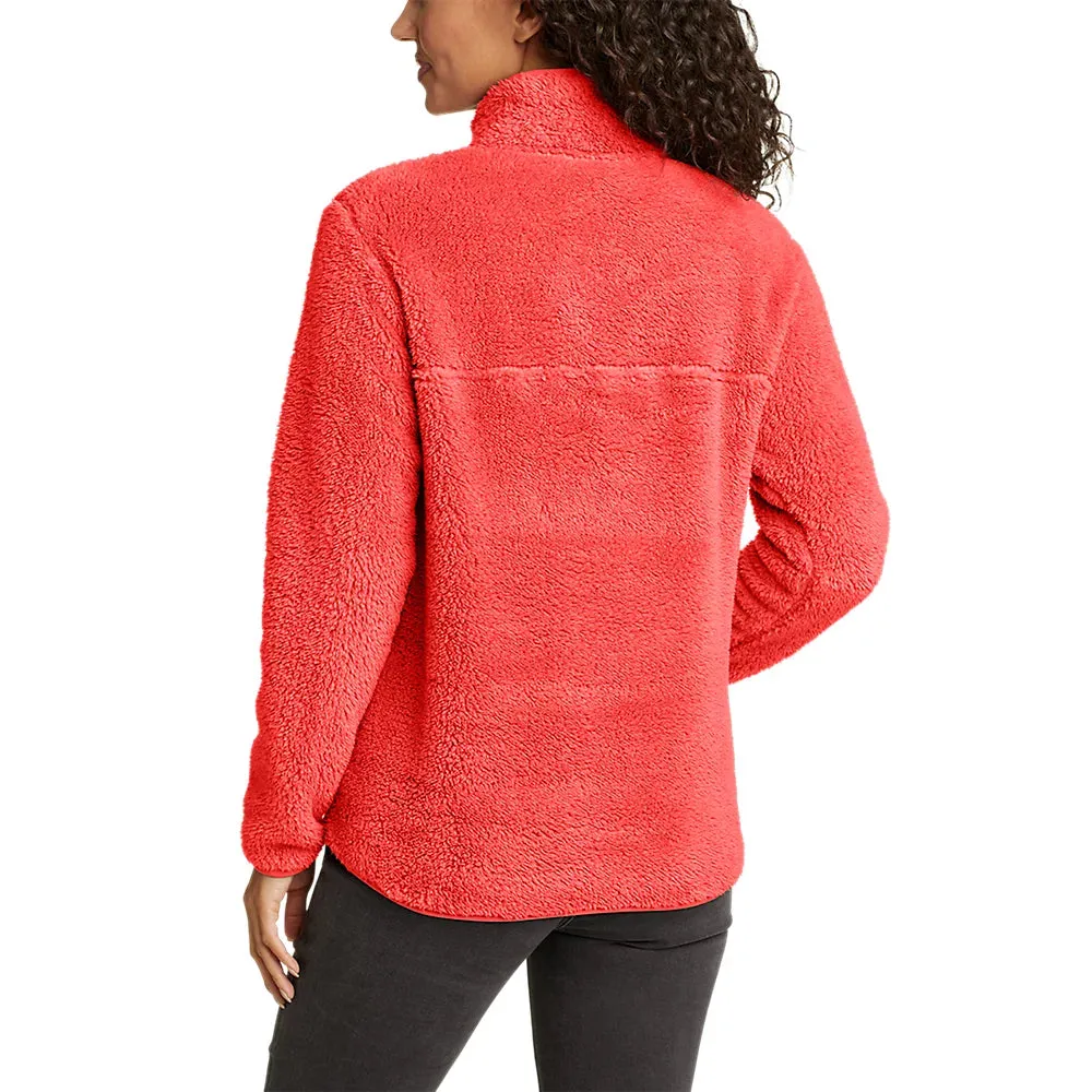 Women's Fast Plush Fleece Snap-Mock